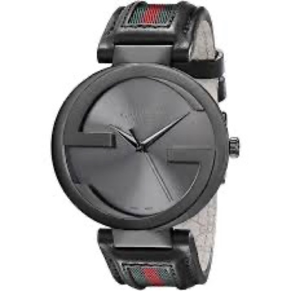 Gucci watch YA133206 Interlocking 42mm Red and Green Pattern Strap Unisex Watch